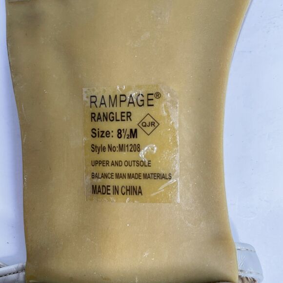 Rampage Rangler Taupe Bow Tie Ankle Strap Sandals Size 8 1/2 - Picture 9 of 9